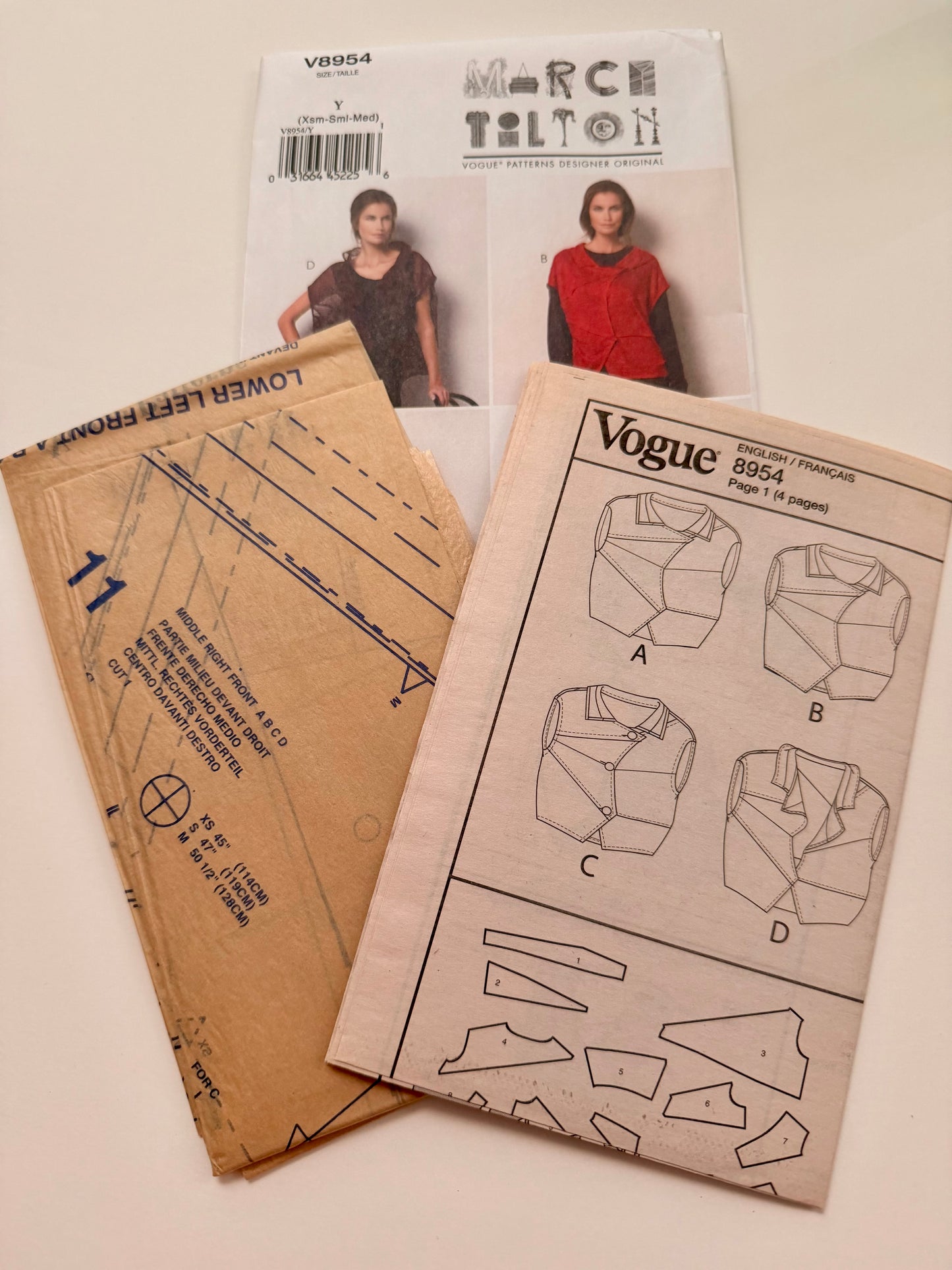 Vogue Pattern 8954 Marcy Tilton Jacket/Vest