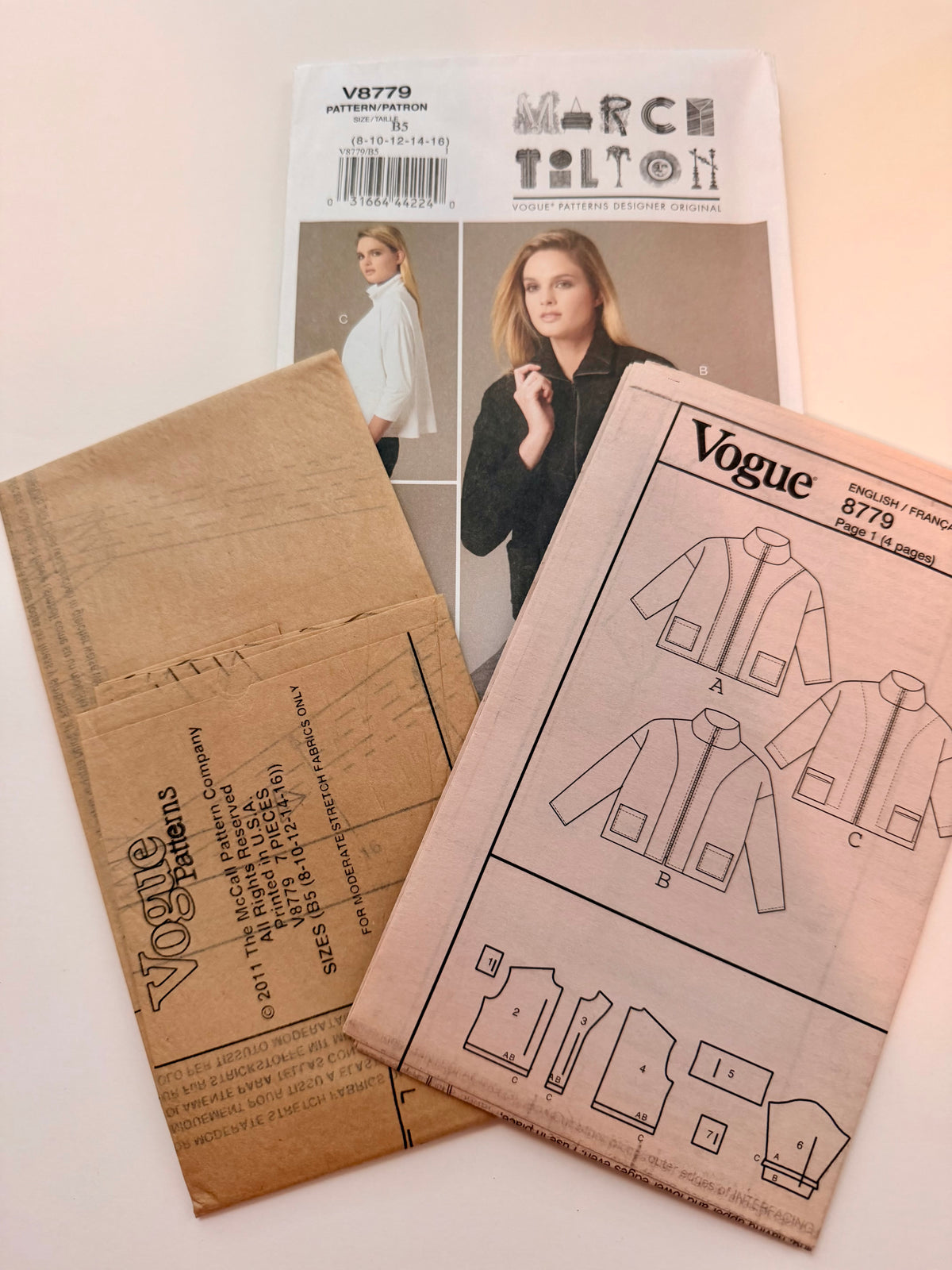 Vogue Pattern 8779 Marcy Tilton Jacket