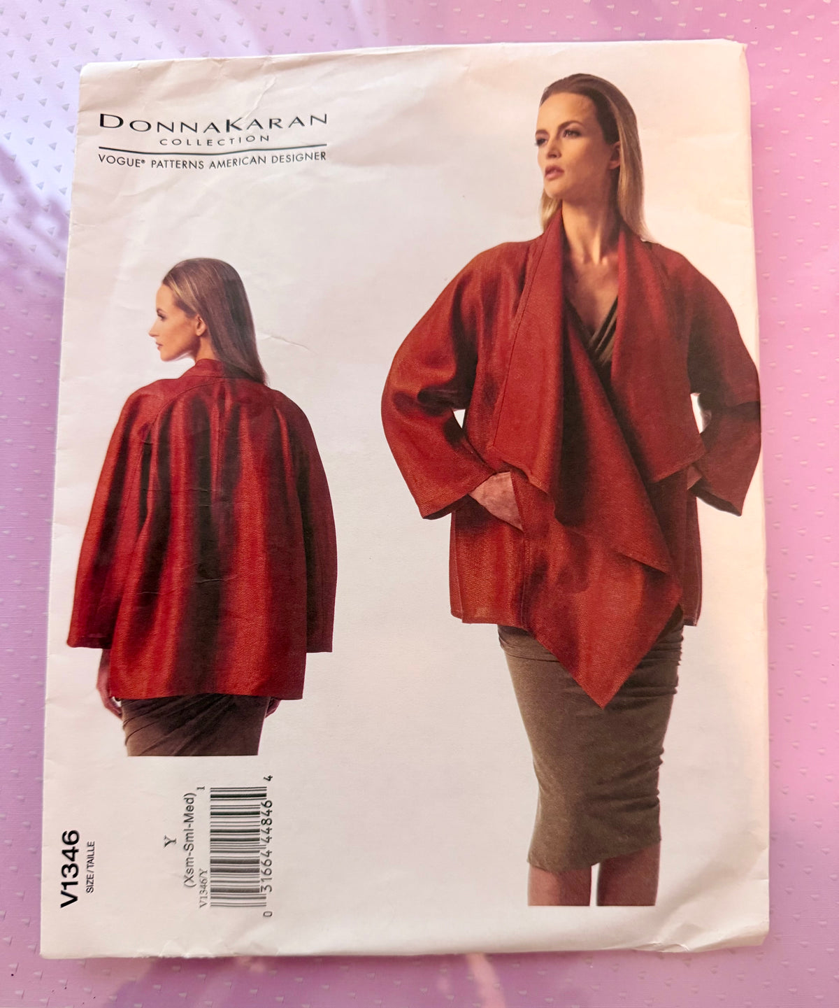 Vogue Pattern 1346 Donna Karan Collection