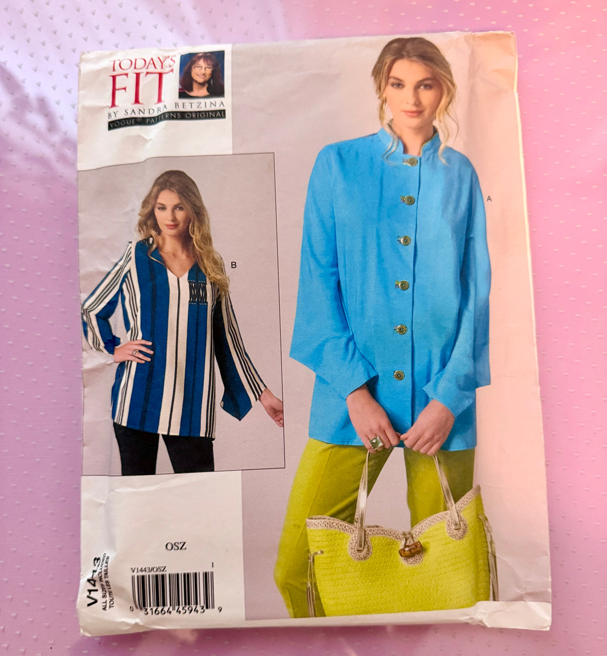 Vogue 1443 Today's Fit by Sandra Betzina OOP Pattern