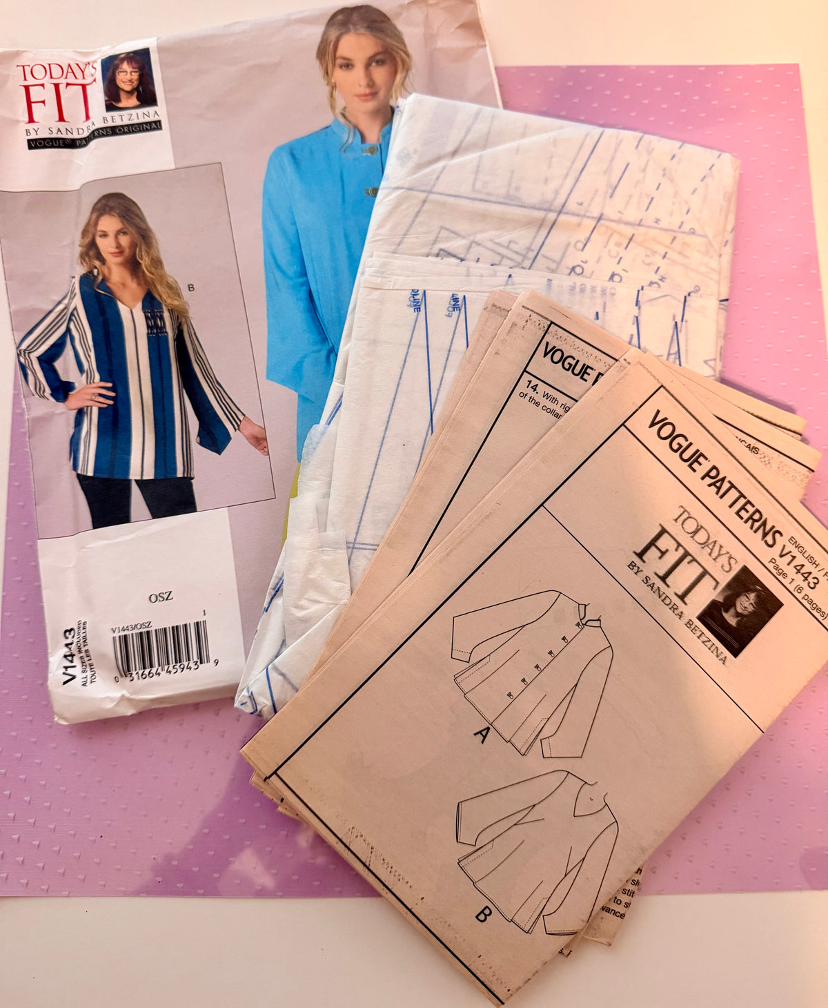 Vogue 1443 Today's Fit by Sandra Betzina OOP Pattern