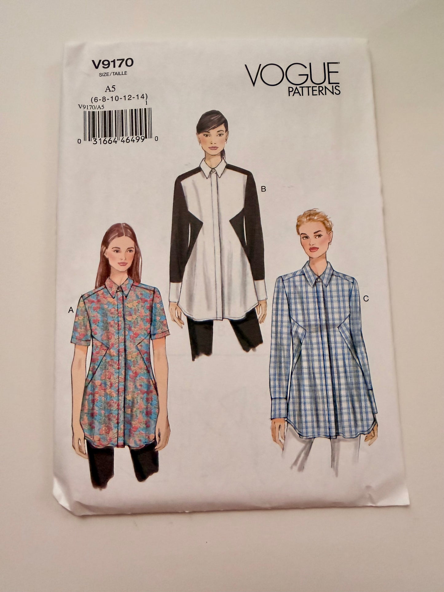 Vogue Pattern 9170 Shirt Designs