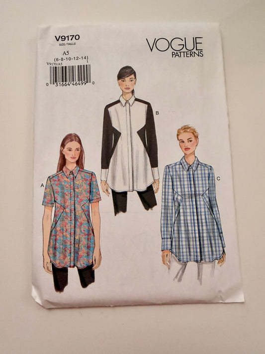 Vogue Pattern 9170 Shirt Designs