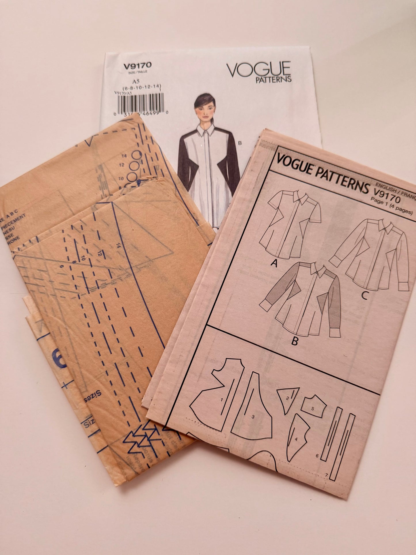 Vogue Pattern 9170 Shirt Designs