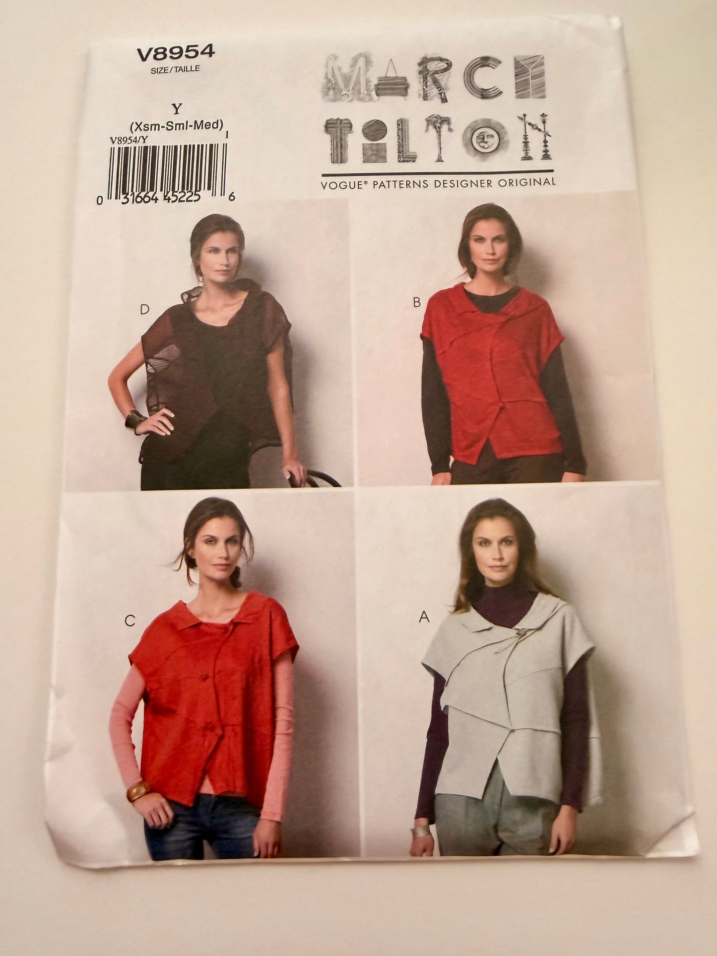 Vogue Pattern 8954 Marcy Tilton Jacket/Vest