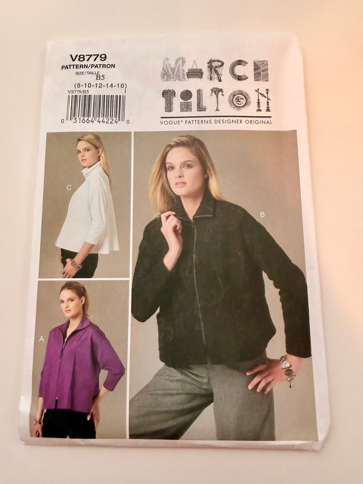 Vogue Pattern 8779 Marcy Tilton Jacket