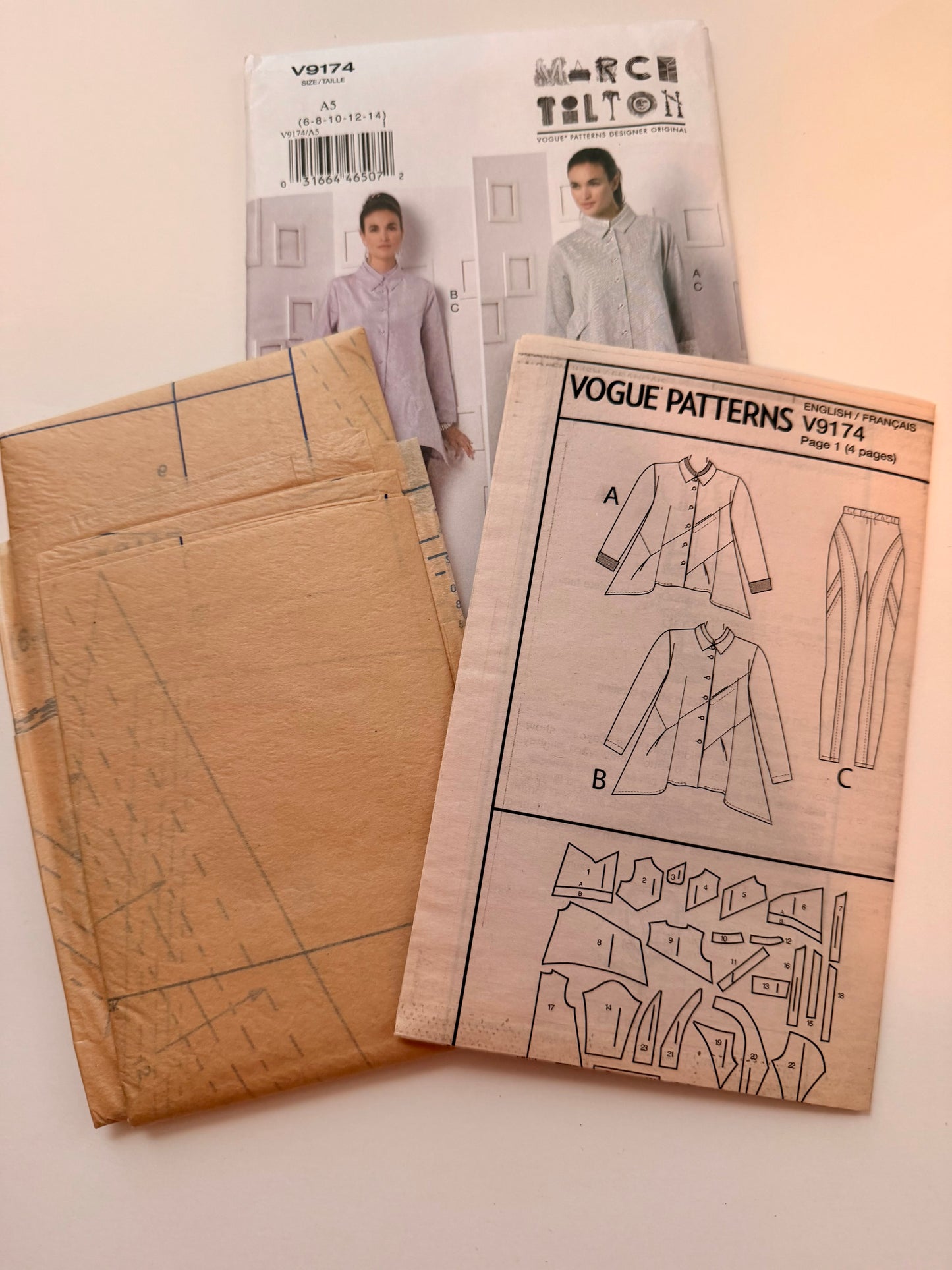 Vogue Pattern 9174 Marcy Tilton Shirt & Pants