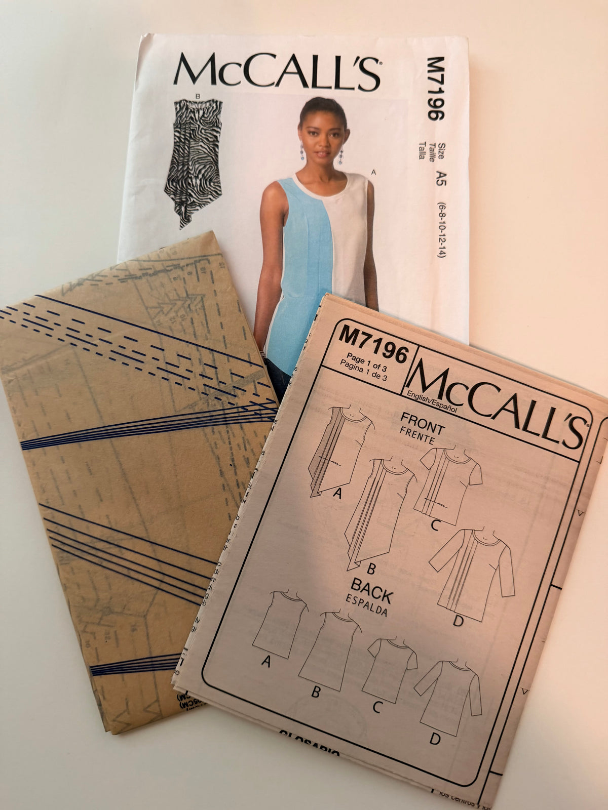 McCall's Pattern 7196 Tops & Tunics