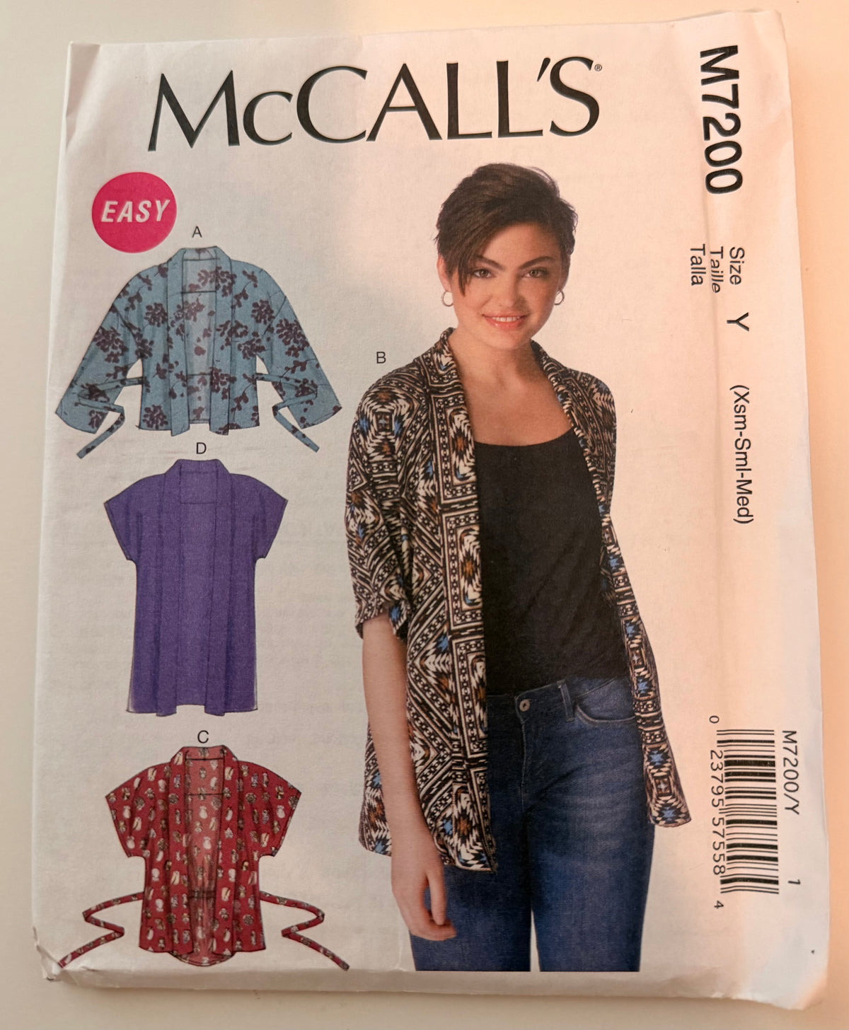 McCall's Pattern 7200 Jacket