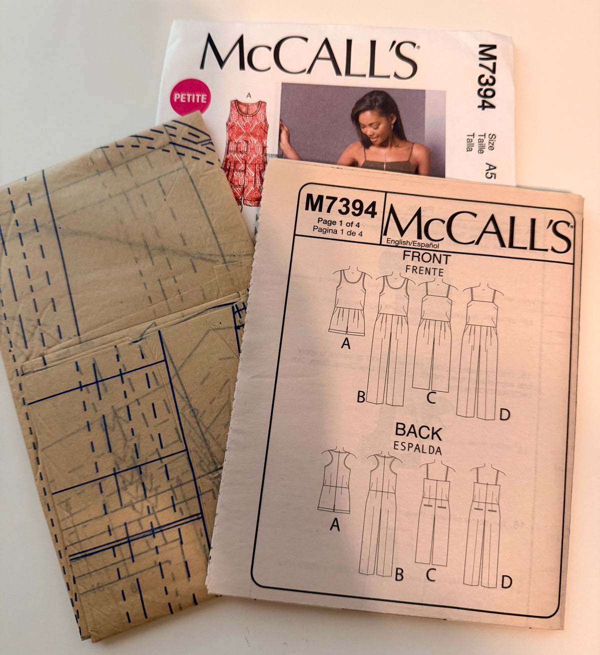 McCall's Pattern 7394 Jumpsuit (Petite Sizing)