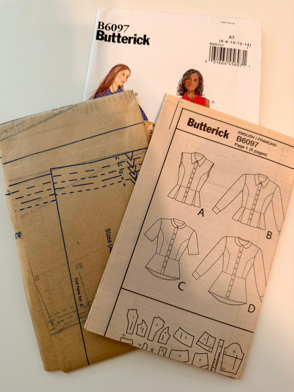 Butterick Pattern 6097 Shirts