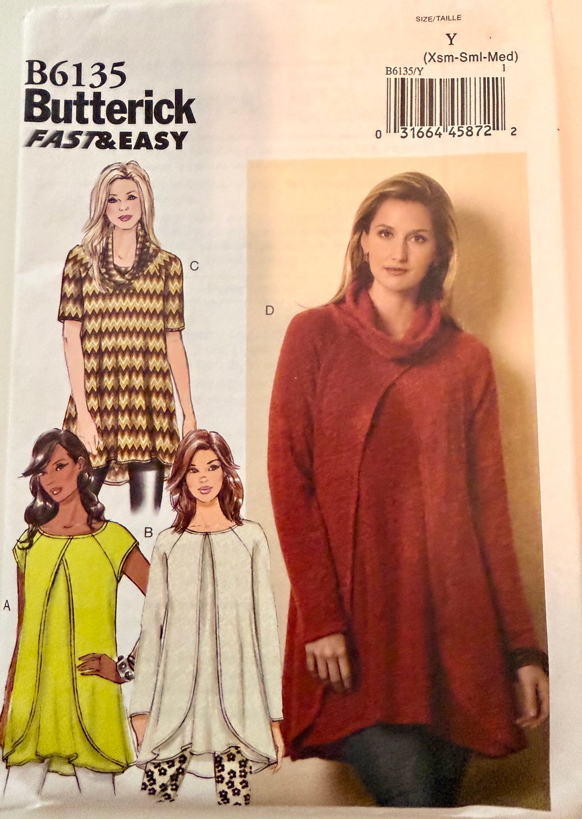 Butterick Pattern 6135 Fast & Easy Tunic