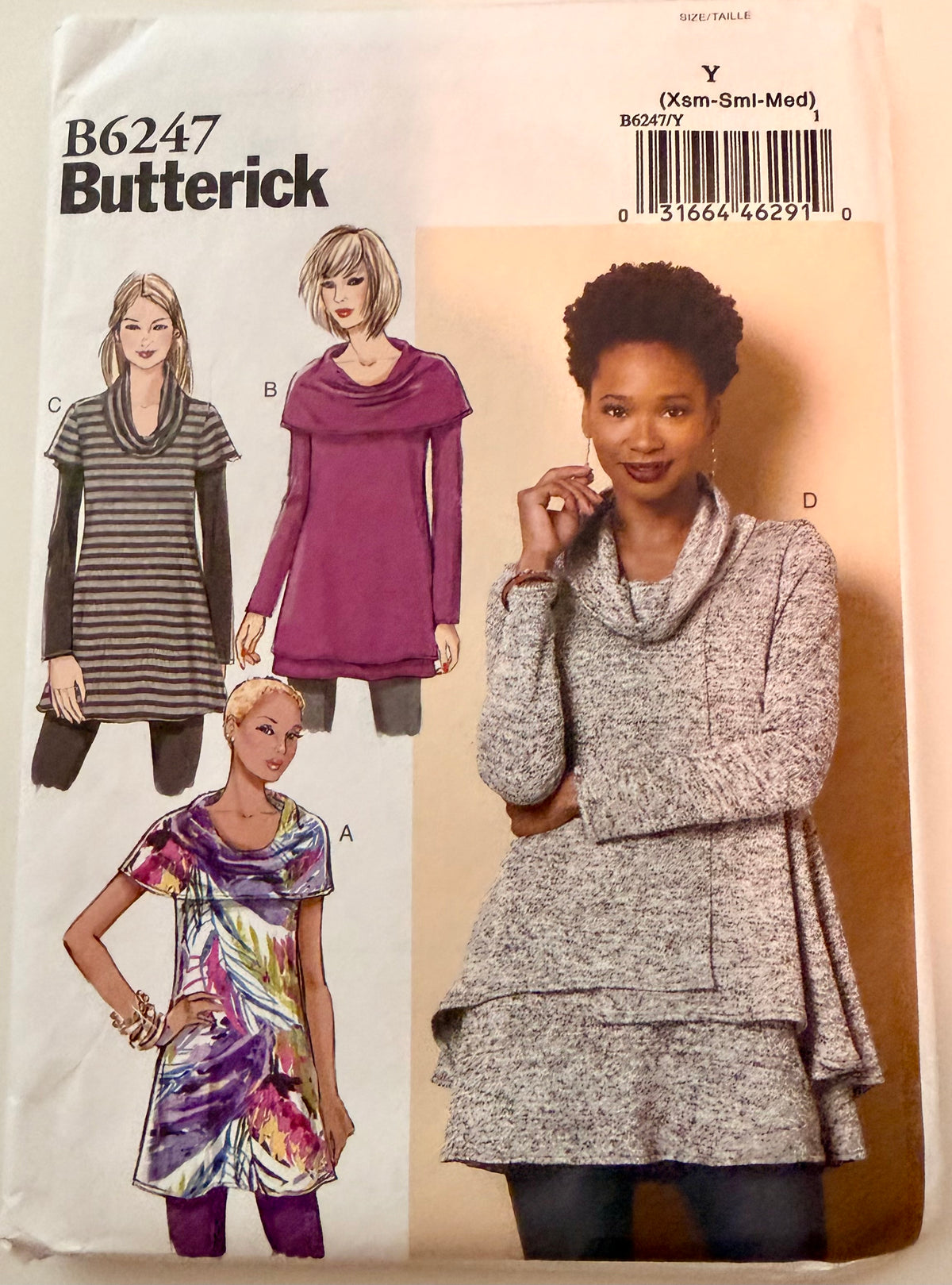 Butterick Pattern 6247 Stylish Tunic