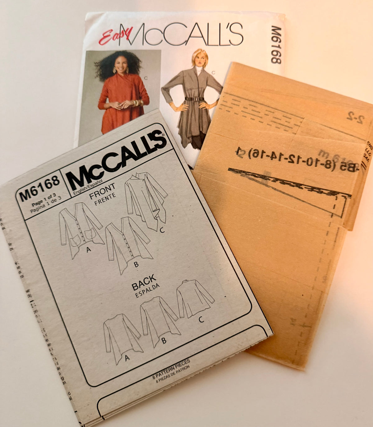McCall 6168 Cardigan Wraps