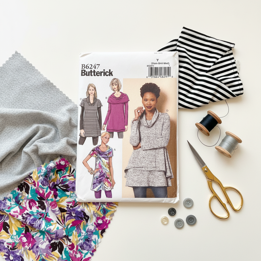 Butterick 6247 Stylish Tunic AI Image