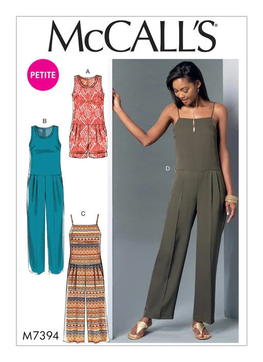 McCall's Pattern 7394 Jumpsuit (Petite Sizing)