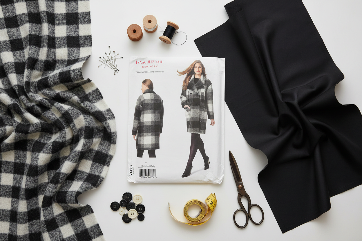 Vogue V1479 with Full Wool and Lining Fabrics